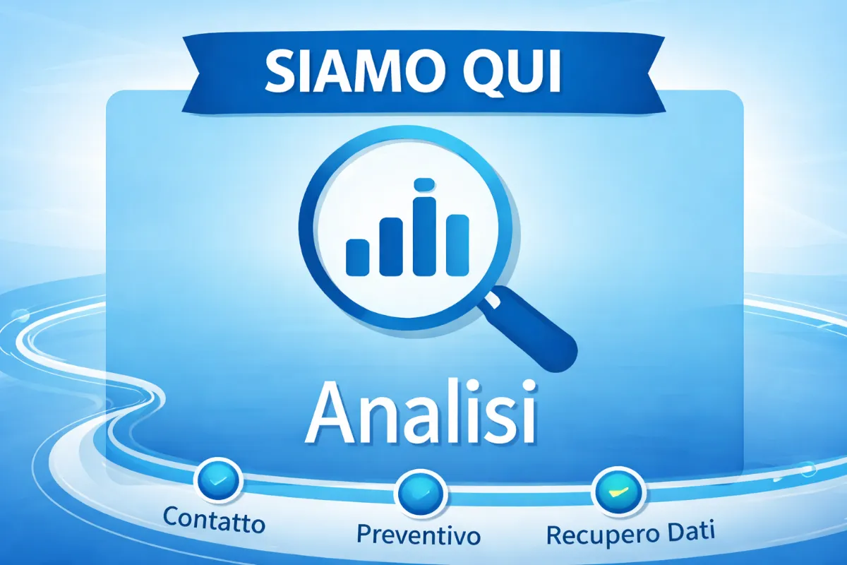Schema del processo di recupero dati con evidenziazione della fase di analisi